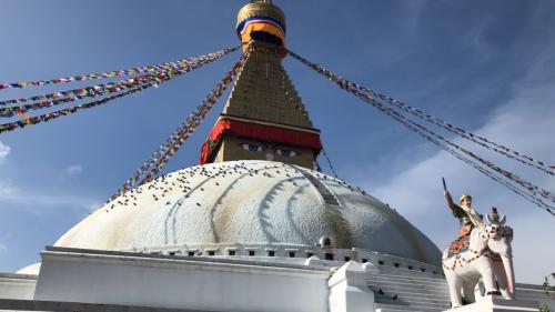 Boudhanath Stupa, a sacred pilgrimage site in Kathmandu